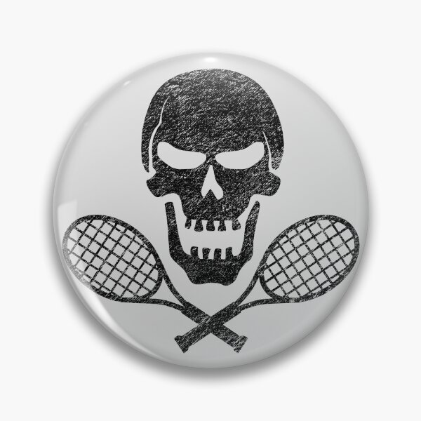 Item preview, Tennis Jolly Roger Black designed and sold by PrairieGrouse.