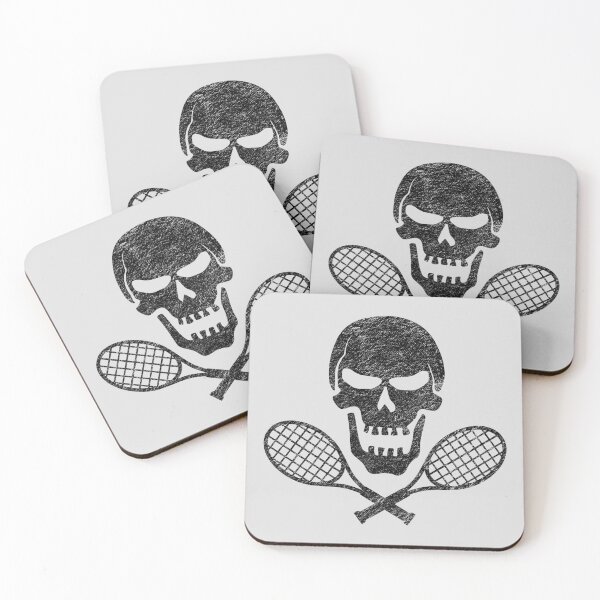 Item preview, Tennis Jolly Roger Black designed and sold by PrairieGrouse.