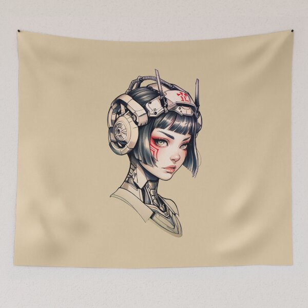 Item preview, Cyborg Girl designed and sold by ArtCraftLab.