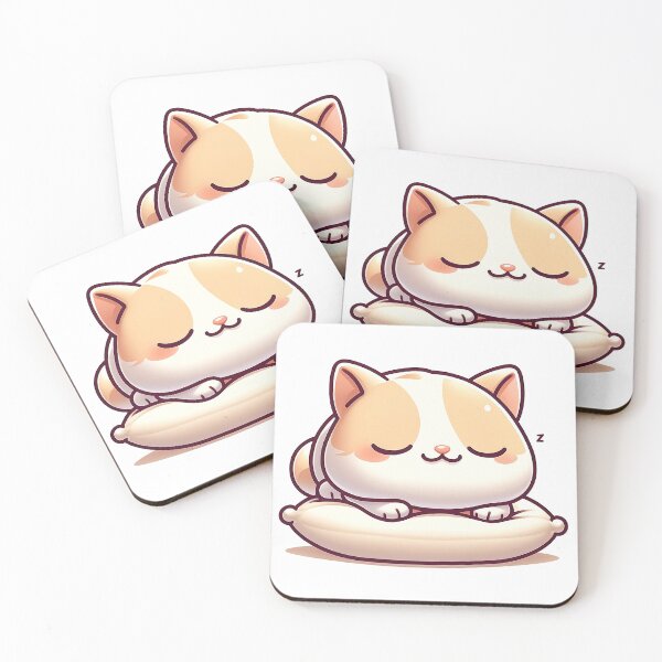 Item preview, Sleeping Orange cat on a pillow producing zzzs designed and sold by lliiaa1111.