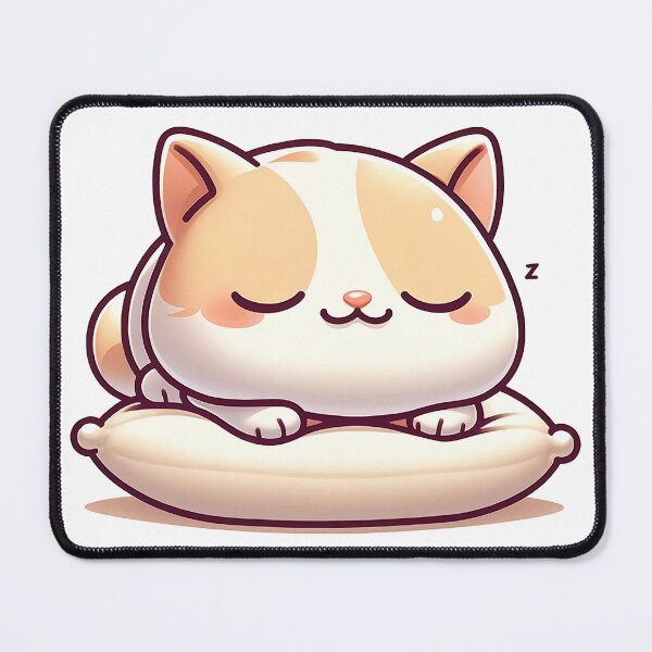 Item preview, Sleeping Orange cat on a pillow producing zzzs designed and sold by lliiaa1111.