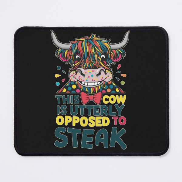 Item preview, This cow doesn't like steak, vegetarian saying designed and sold by StrictlyBilliM.