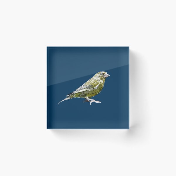 Item preview,  European Greenfinch White Alternate Design  designed and sold by designsasstultd.