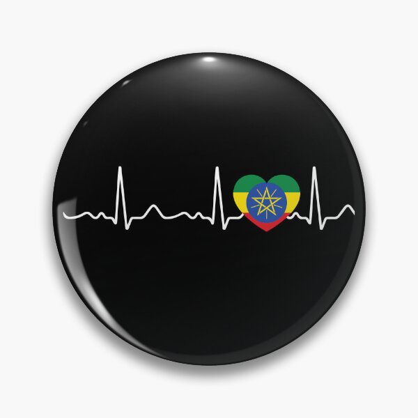 Item preview, Ethiopia - heartbeat, pulse, heart line, ECG designed and sold by Mohja-Design.