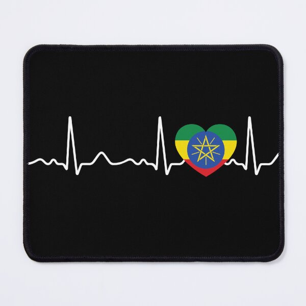 Item preview, Ethiopia - heartbeat, pulse, heart line, ECG designed and sold by Mohja-Design.