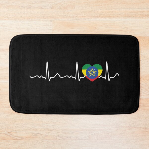 Item preview, Ethiopia - heartbeat, pulse, heart line, ECG designed and sold by Mohja-Design.