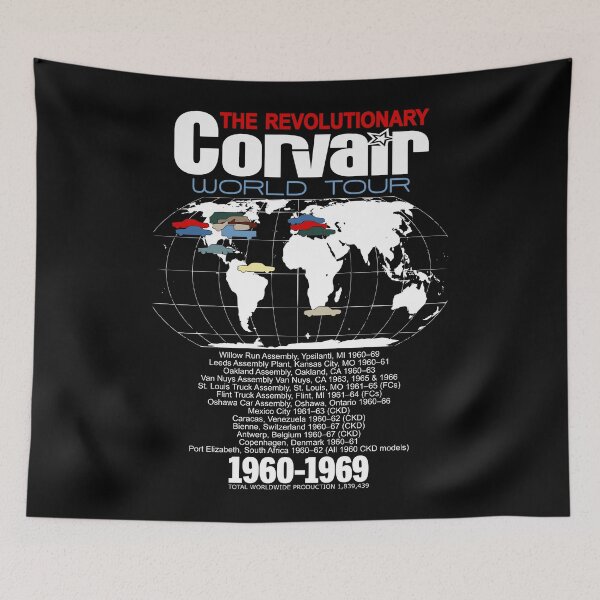 Item preview, Corvair World Tour 1960-1969 designed and sold by FlatSixGraphics.