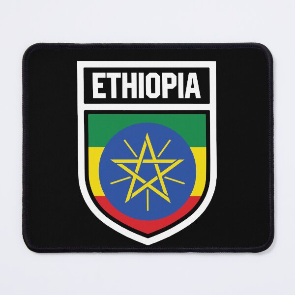 Item preview, Ethiopia - national flag in the coat of arms designed and sold by Mohja-Design.