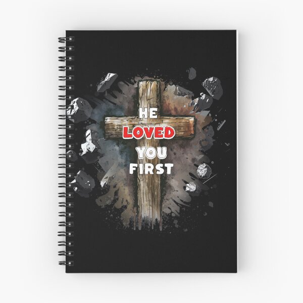 Item preview, He Loved You First,  Bible Quote, Genesis 1:1 designed and sold by gleici.