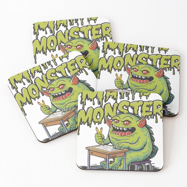 Item preview, Math Is Monster Funny Halloween Math Teacher & Student designed and sold by KitonicTees.