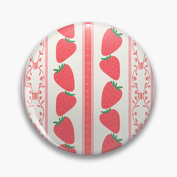 Item preview, Strawberries Stripes Pattern Red designed and sold by Anis Illustration.