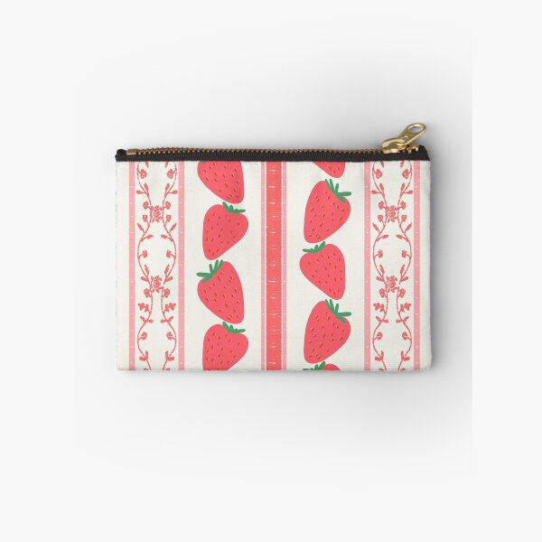 Item preview, Strawberries Stripes Pattern Red designed and sold by Anis Illustration.