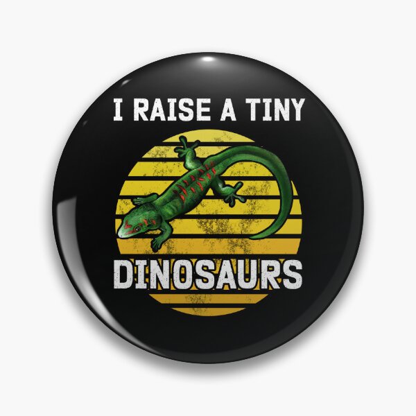 Item preview, Raise A Tiny Dinosaurs Retro Day Gecko Keeper designed and sold by BeataY6Art.