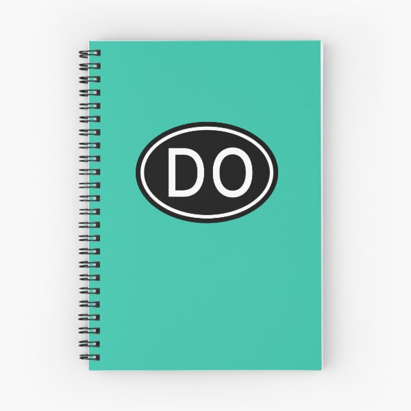 Aperçu de l'œuvre DO Initiales Monogramme Ovale Lettres Blanches créée et vendue par Jeallan Designs.