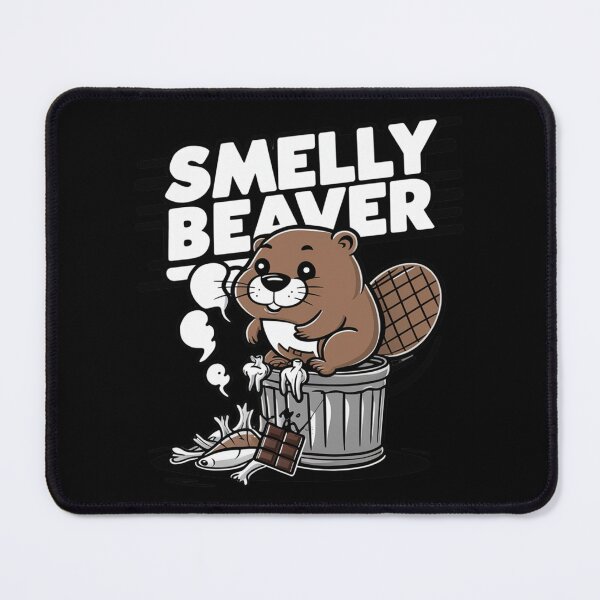 Item preview, Smelly Beaver T-Shirt, sarcastic fun shirt designed and sold by RiSchuDesign.