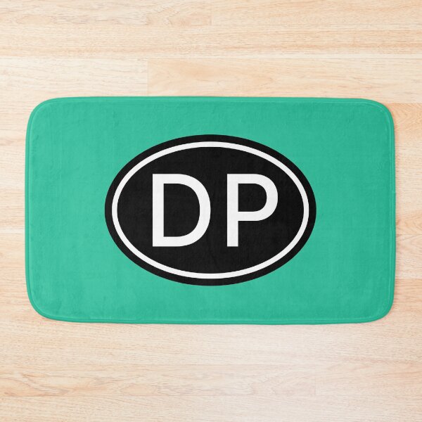 Item preview, DP Initials Monogram Oval White Letters designed and sold by Jeallan Designs.