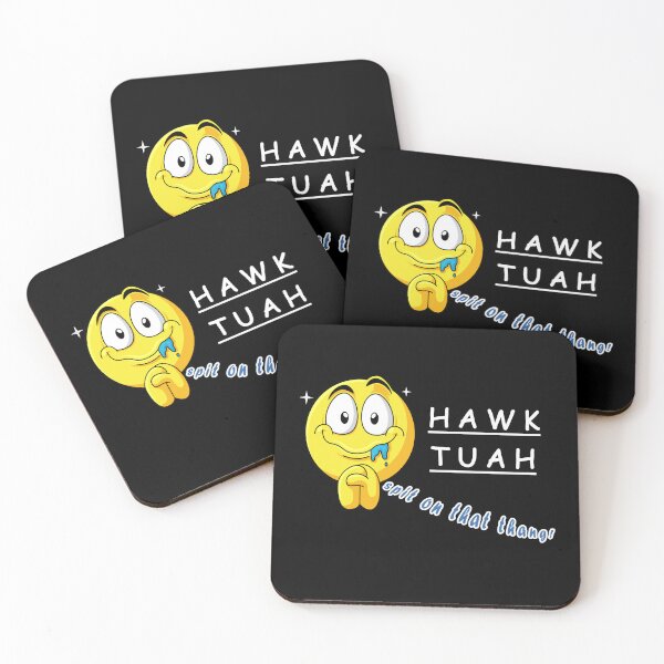 Item preview, Hawk Tuah T-Shirt, sarcastic fun shirt designed and sold by RiSchuDesign.