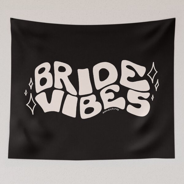 Item preview, Bride Vibes in Cream designed and sold by doodlebymeg.