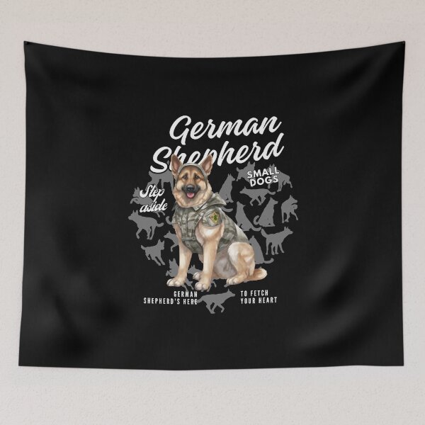 Item preview, German shepherd : Here to fetch your heart designed and sold by Peerless-Prime.