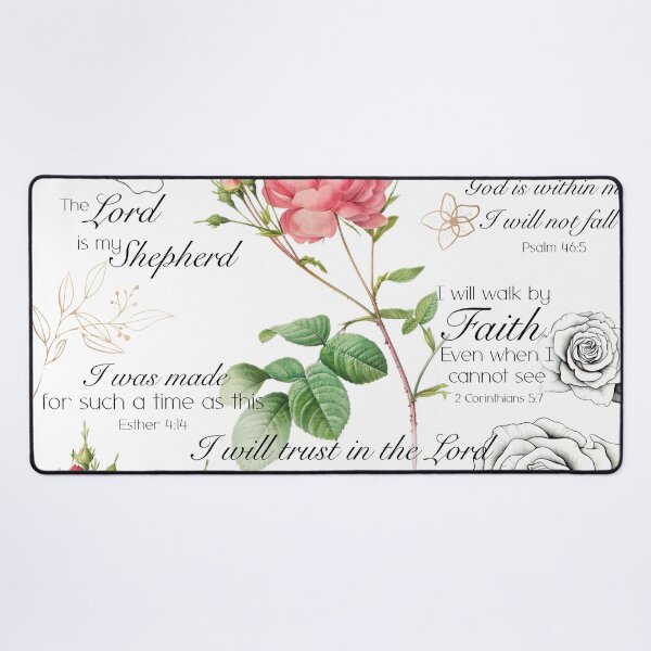 Item preview, Positive affirmations Christian inspirational Bible verses roses flowers butterfly designed and sold by Inktown.