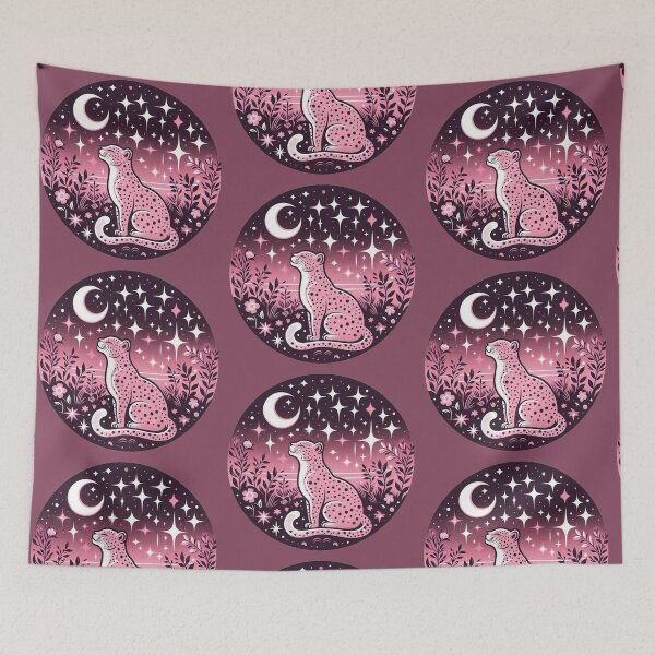 Item preview, Pink moon leopard designed and sold by Vkinsify.