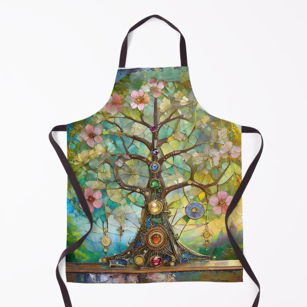 Item preview, Colorful 7 Chakra Tree Of Life designed and sold by Lee Hiller Designs.