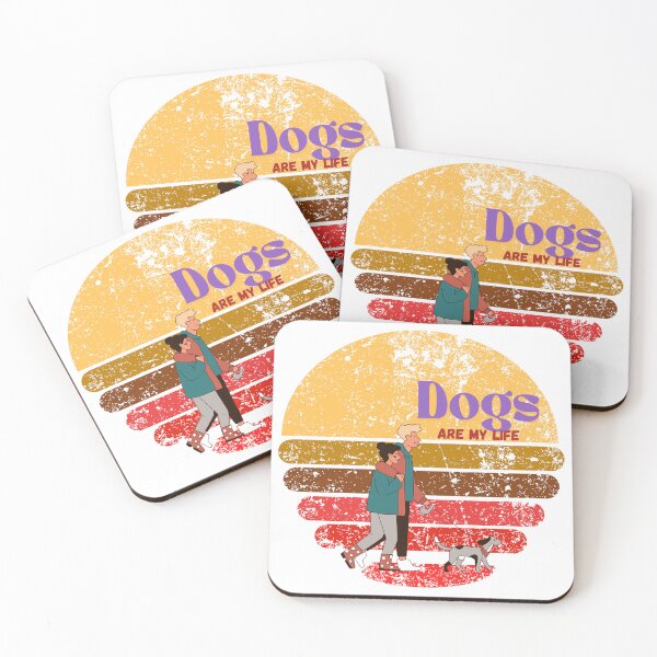 Item preview, Dogs are my life, couple sunset designed and sold by Abelievingheart.