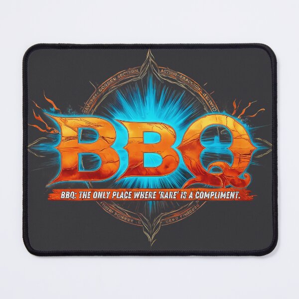 Item preview, BBQ: The only place where ‘rare’ is a compliment. designed and sold by PosiPrints.