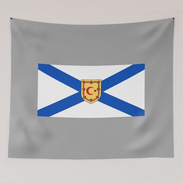 Item preview, Nova Scotia Crescent Moon and Star Flag (Gealach Corrain Alba Nuadh agus Bratach Rionnag) designed and sold by JonathanR1994.