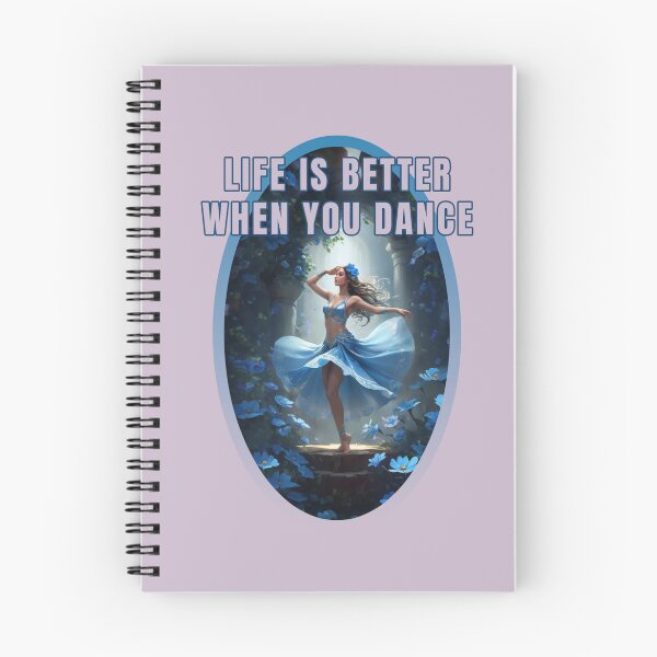 Item preview, Life is better when you dance, blue little flowers dancers designed and sold by La Loca.