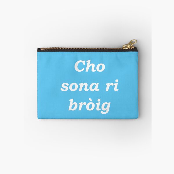 Item preview, As happy as a shoe (Scottish Gaelic - Cho sona ri bròig) cyan pastel designed and sold by Mamaidh Made.