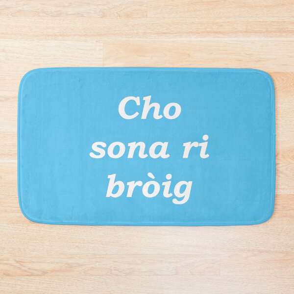 Item preview, As happy as a shoe (Scottish Gaelic - Cho sona ri bròig) cyan pastel designed and sold by Mamaidh Made.