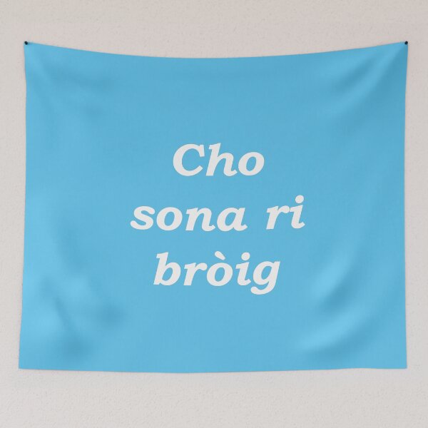Item preview, As happy as a shoe (Scottish Gaelic - Cho sona ri bròig) cyan pastel designed and sold by Mamaidh Made.