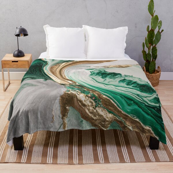 Item preview, Green And Gold Marble Wall Art Prints, Abstract Wall Art designed and sold by BajoTShop.