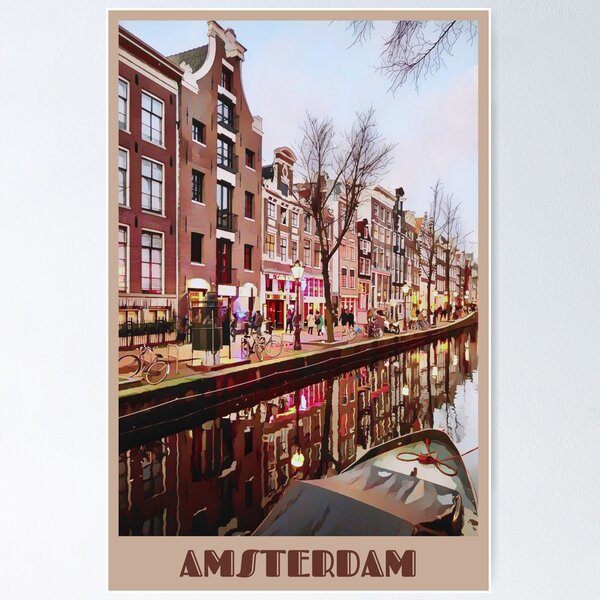 Item preview, Amsterdam - Netherlands designed and sold by travelercanvas.