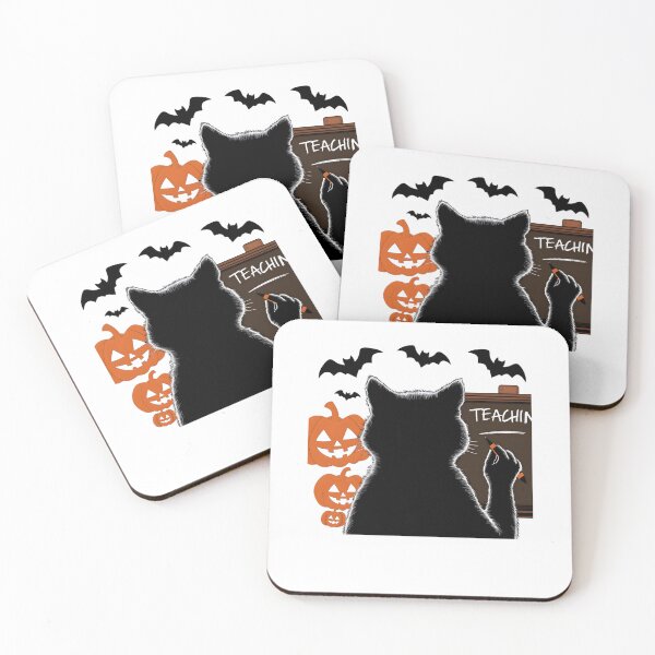 Item preview, Black Cat Teacher Halloween Teaching Pumpkins and Bats designed and sold by clothesy7.