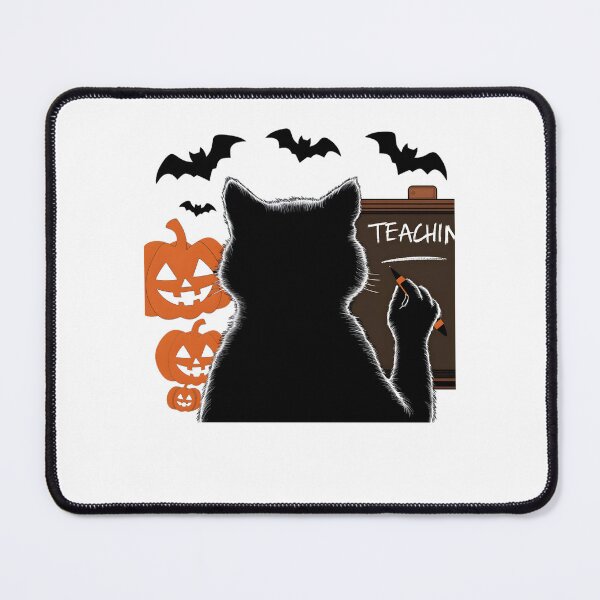 Item preview, Black Cat Teacher Halloween Teaching Pumpkins and Bats designed and sold by clothesy7.