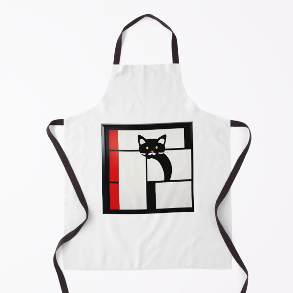 Item preview, Moderne Cat black white red designed and sold by Cotton-station.