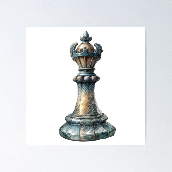 Item preview, chess figure in drawing style designed and sold by Creative88Art.