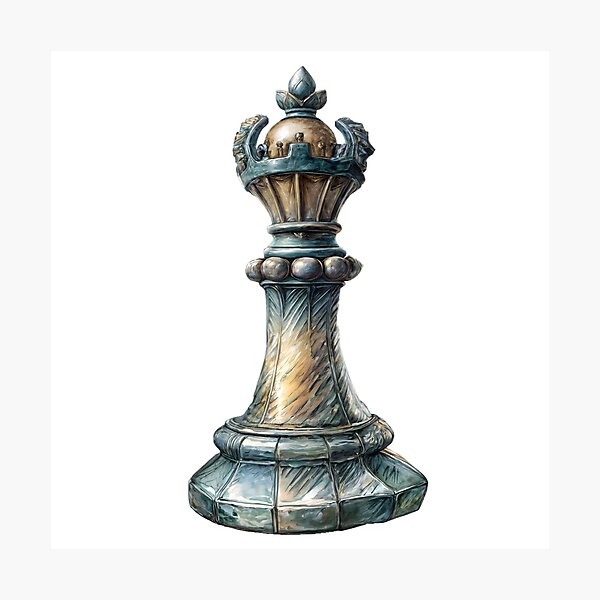 Item preview, chess figure in drawing style designed and sold by Creative88Art.