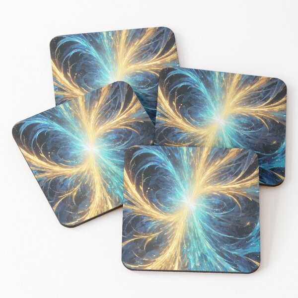 Item preview, Enchanting Blue and Gold Swirls designed and sold by Slick-Waffles.