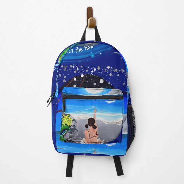 Item preview, Go with the flow - imaginary beach full moon evening designed and sold by GabiVitryArt.