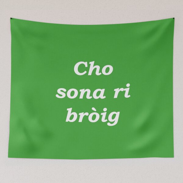 Item preview, As happy as a shoe (Scottish Gaelic - Cho sona ri bròig) bright green designed and sold by Mamaidh Made.