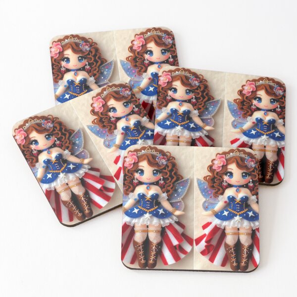 Item preview, Double Americana Burlesque Fairy designed and sold by FairytalePress.