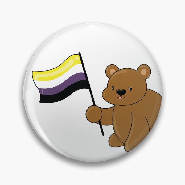 Item preview, Pride Bear (NB Flag) designed and sold by Rustmm.