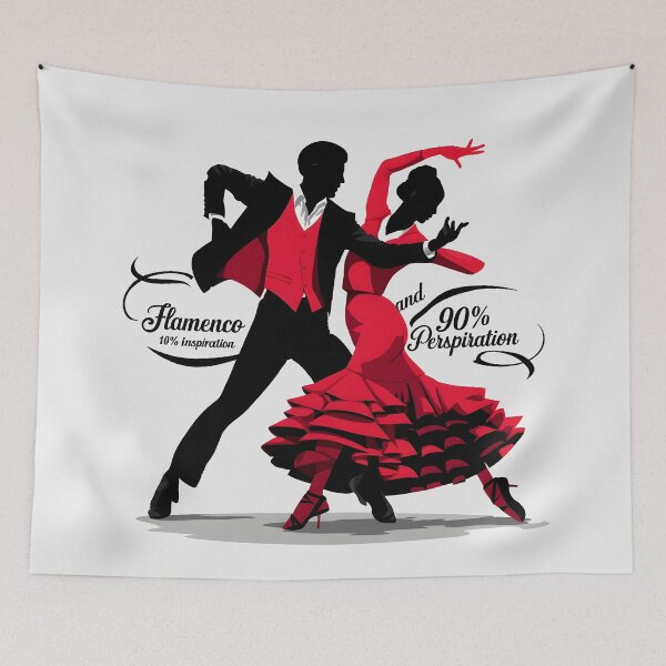 Item preview, Flamenco dancers in red and black designed and sold by Pradillo1961.