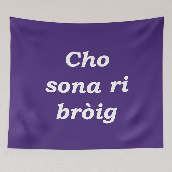 Item preview, As happy as a shoe (Scottish Gaelic - Cho sona ri bròig) indigo  designed and sold by Mamaidh Made.
