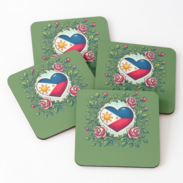 Item preview, Philippines Flag Heart  designed and sold by FrictionMaxxing.