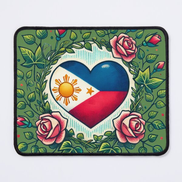 Item preview, Philippines Flag Heart  designed and sold by FrictionMaxxing.