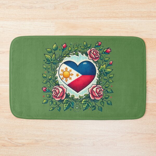 Item preview, Philippines Flag Heart  designed and sold by FrictionMaxxing.